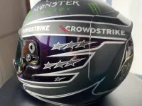 Casque Hamilton Mercedes 2021 – Noir mat & violet (29)