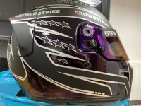 Casque Hamilton Mercedes 2021 – Noir mat & violet (38)