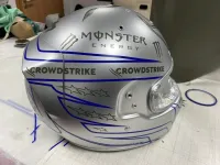 Casque Hamilton Mercedes 2021 – Noir mat & violet (27)