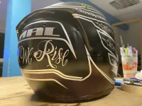 Casque Hamilton Mercedes 2021 – Noir mat & violet (24)