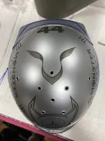 Casque Hamilton Mercedes 2021 – Noir mat & violet (1)