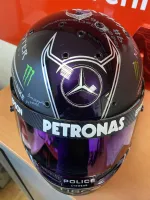 Casque Hamilton Mercedes 2021 – Noir mat & violet (7)