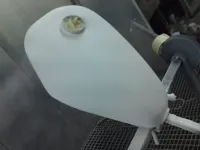 Harley Davidson – Peinture orange candy & paillettes or (8)