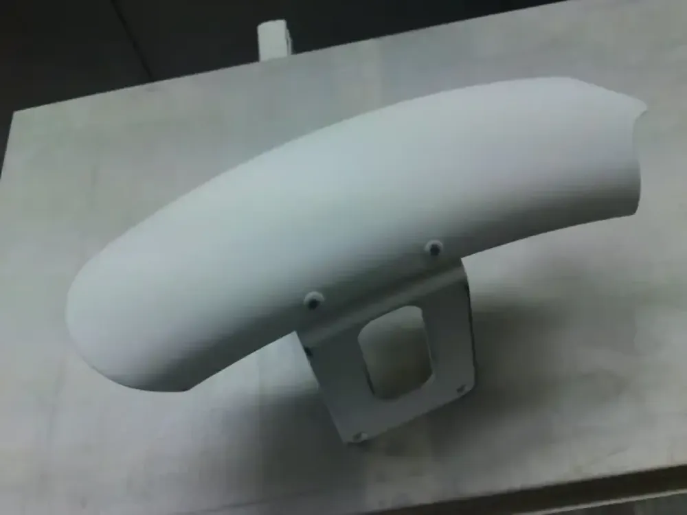 Harley Davidson – Peinture orange candy & paillettes or (12)