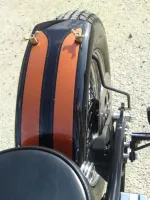 Harley Davidson – Peinture orange candy & paillettes or (17)