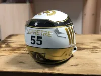 Casque compétition carbone – Or & blanc (42)