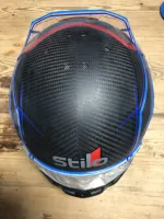 Casque compétition carbone – Or & blanc (3)