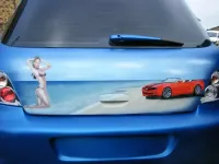 Peugeot 307 – Décor portraits à l’aérographe (5)