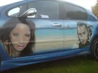 Peugeot 307 – Décor portraits à l’aérographe (6)