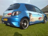 Peugeot 307 – Décor portraits à l’aérographe (7)