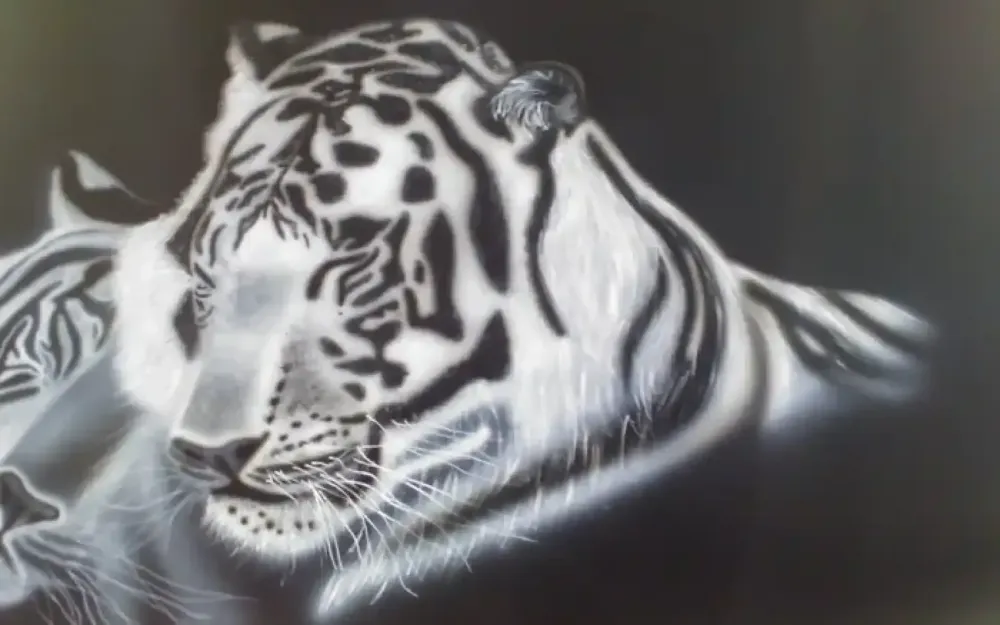 Peinture aérographe tigre (10)