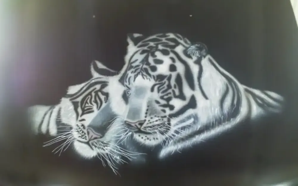 Peinture aérographe tigre (11)