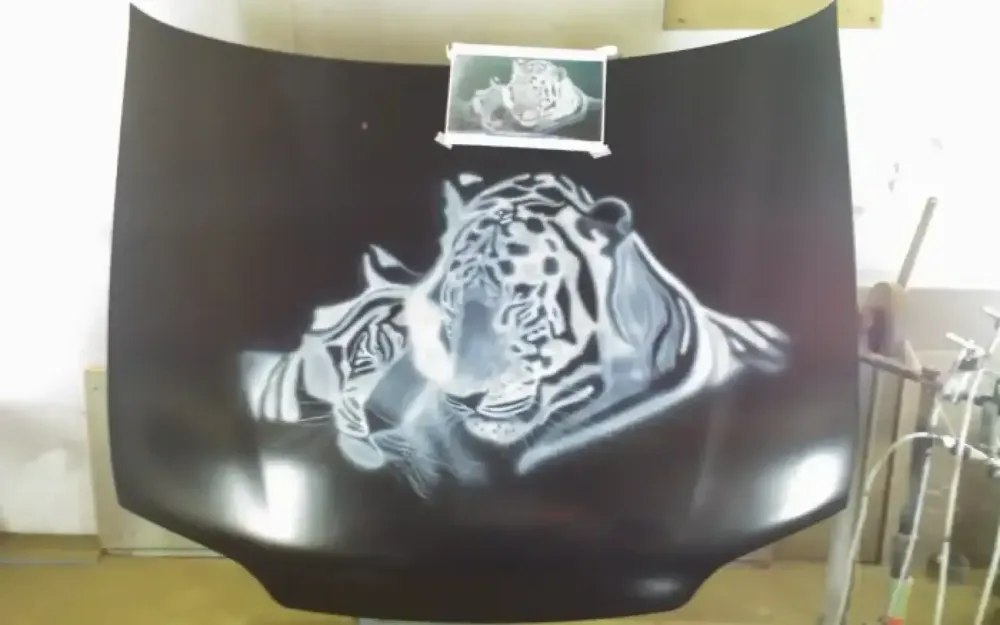 Peinture aérographe tigre (12)