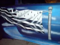 Peugeot 106 bleue – Déco drapeau breton (8)