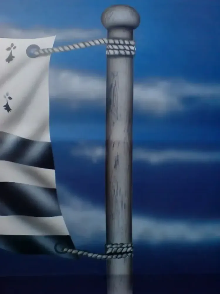 Peugeot 106 bleue – Déco drapeau breton (6)