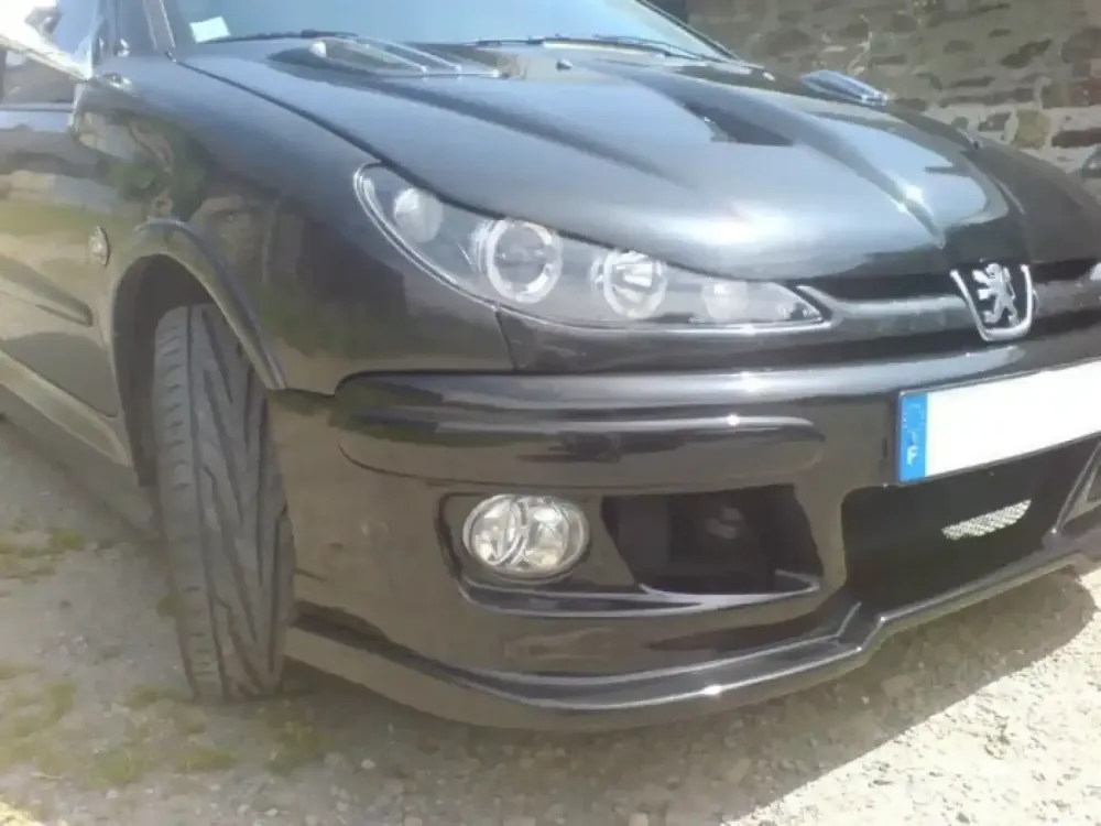 Peugeot 206 noire – Réparation & peinture (1)