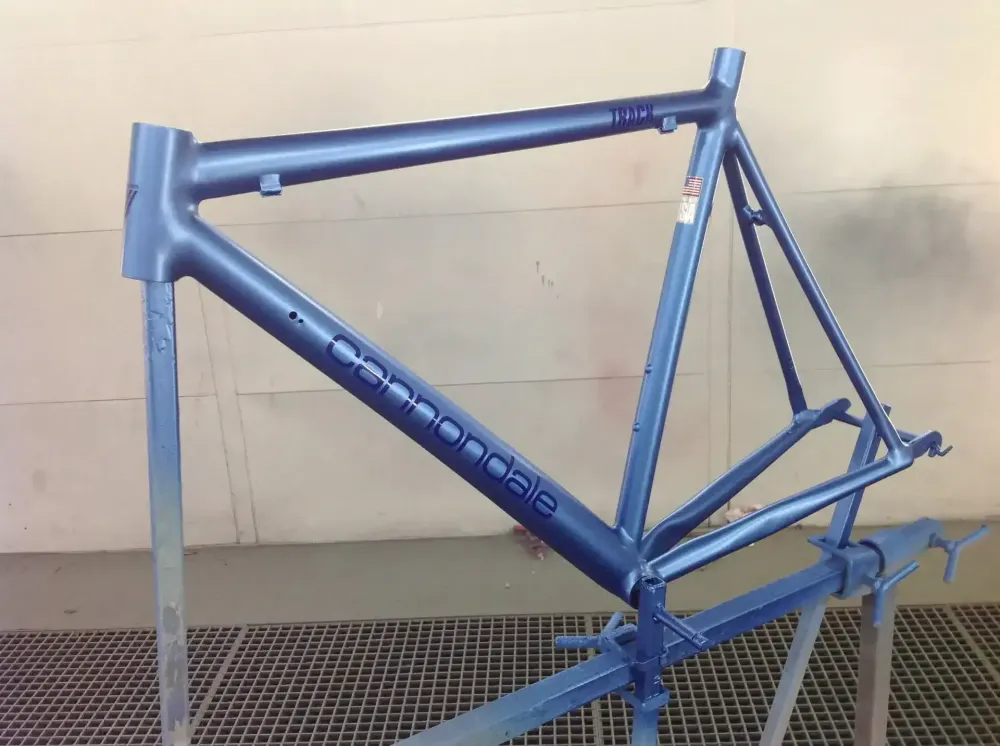 Cannondale – Déco peinture bleu sur bleu (13)