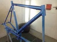Cannondale – Déco peinture bleu sur bleu (14)