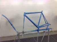 Cannondale – Déco peinture bleu sur bleu (11)