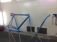 Cannondale – Déco peinture bleu sur bleu (12)