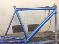 Cannondale – Déco peinture bleu sur bleu (4)