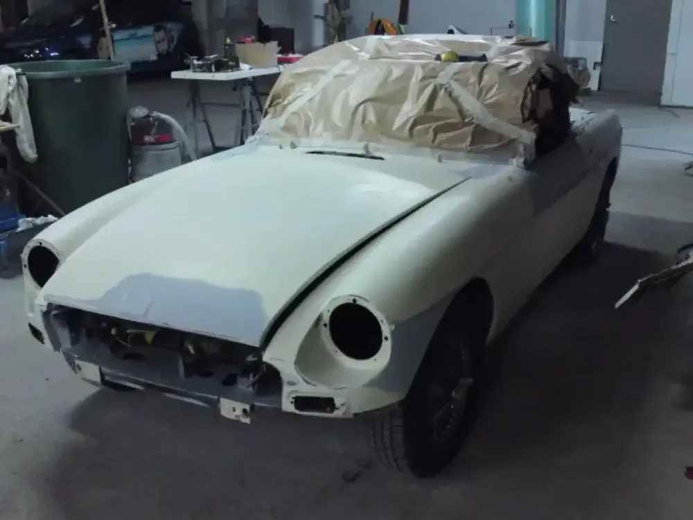 MG B – Restauration complète, changement de couleur (Nantes  Châteaubriant 44) (15)
