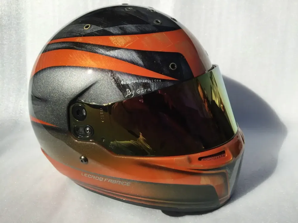 Casque karting – Peinture personnalisée
