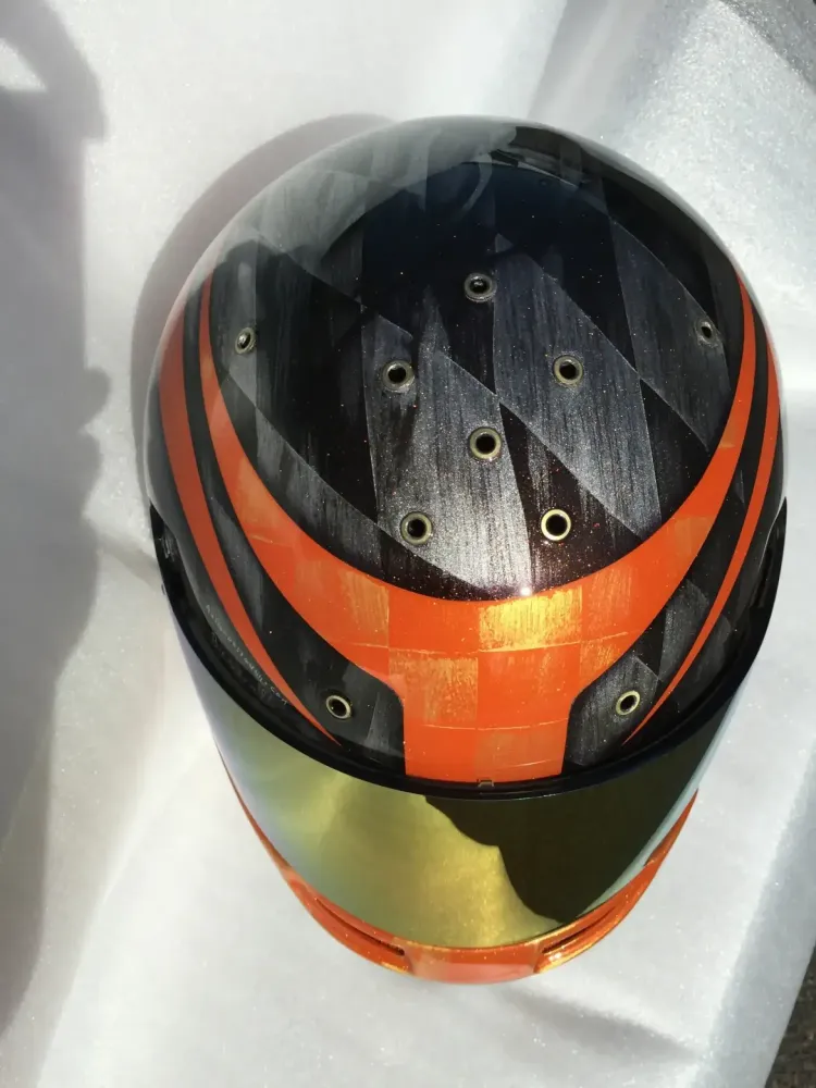 Casque karting – Peinture personnalisée 17