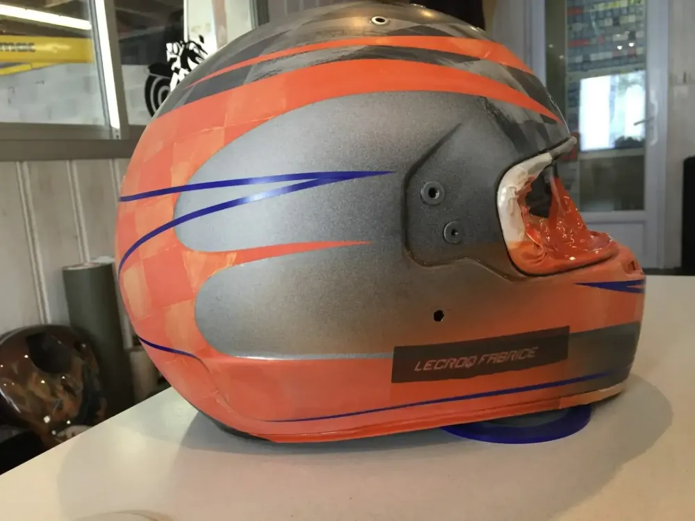 Casque karting – Peinture personnalisée 15