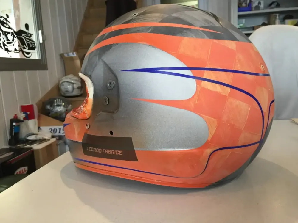 Casque karting – Peinture personnalisée 13