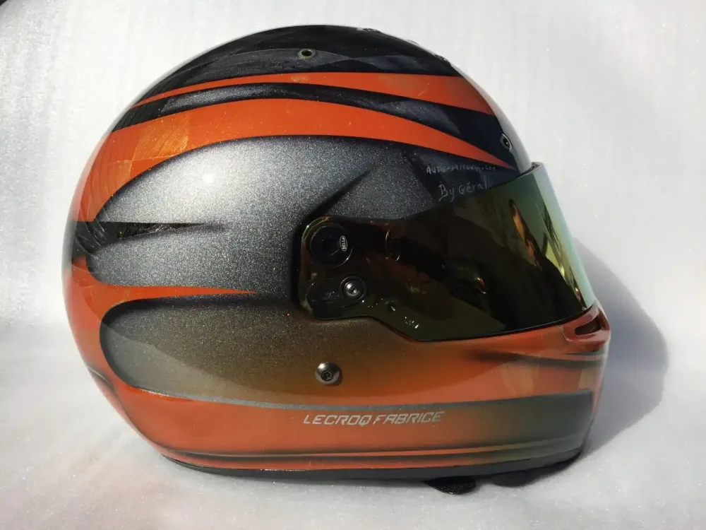 Casque karting – Peinture personnalisée 8