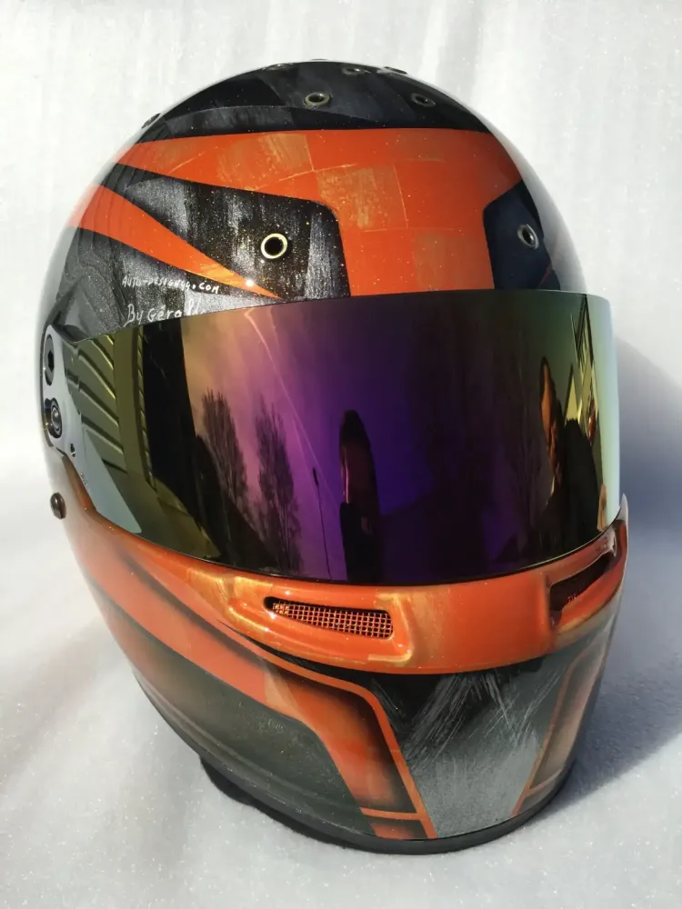 Casque karting – Peinture personnalisée 7