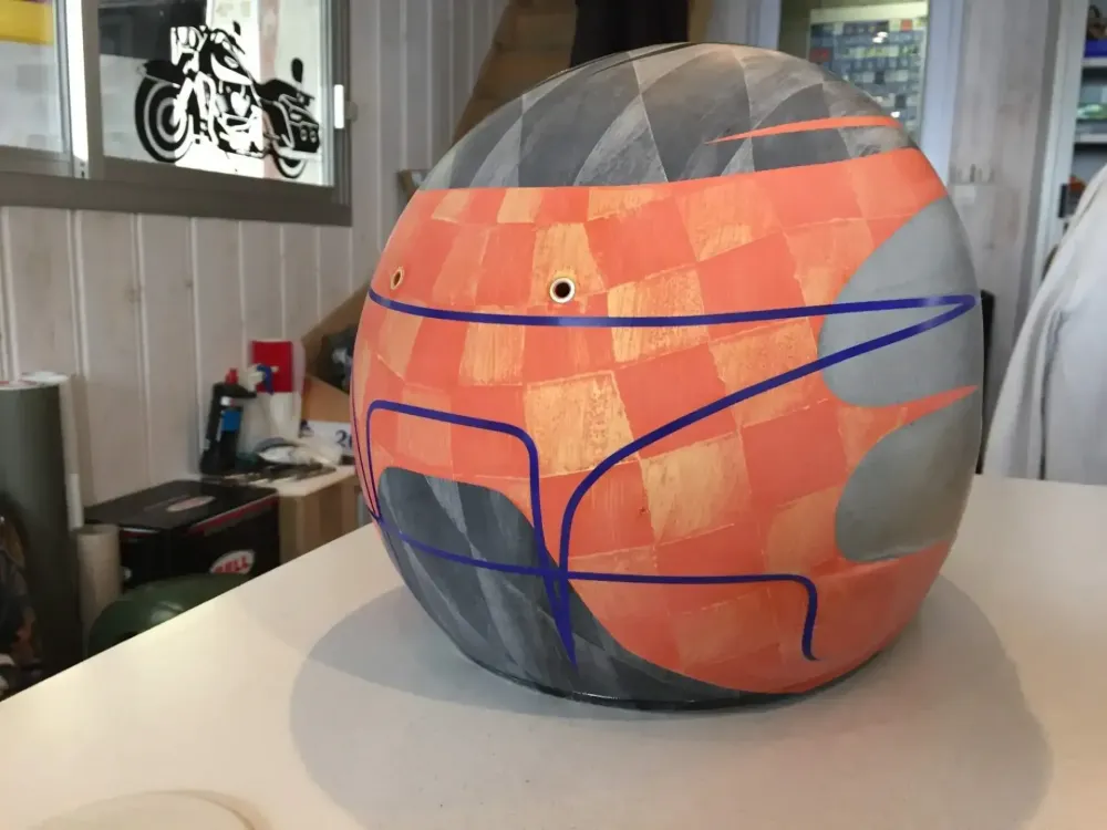 Casque karting – Peinture personnalisée 5