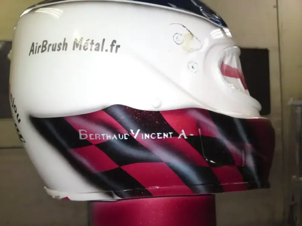 Casque compétition karting – Aérographie 8