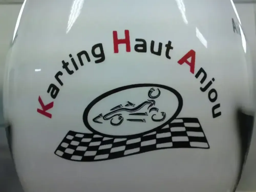 Casque compétition karting – Aérographie 6
