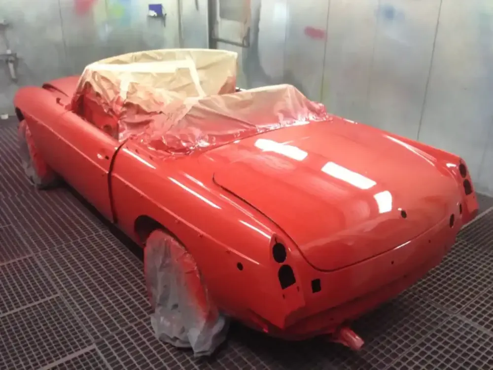 MG B – Restauration complète rouge (Nantes  Châteaubriant 44) (8) - Copie