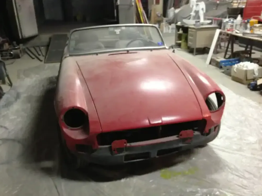 MG B – Restauration complète rouge (Nantes  Châteaubriant 44) (13)