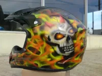 Casque diable flamming carizzma