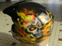 Casque diable flamming carizzma 10