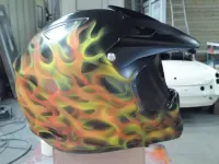 Casque diable flamming carizzma 4