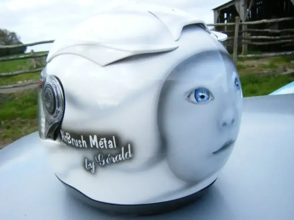 Casque portrait aérographe bébé 8