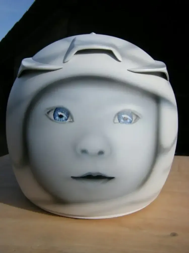 Casque portrait aérographe bébé 4