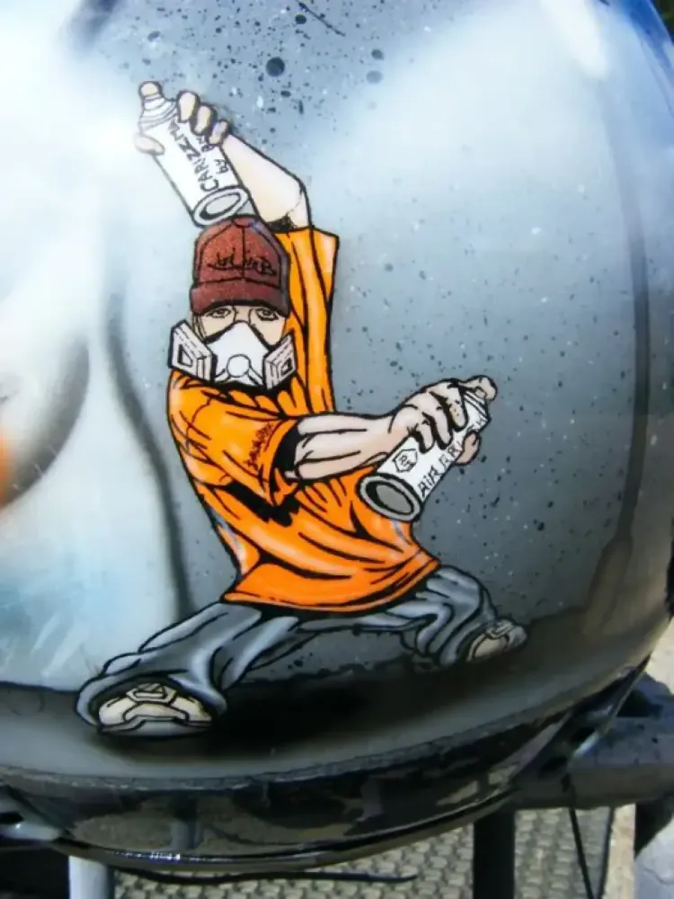 Casque moto-cross – Hip-hop tag urbain 2