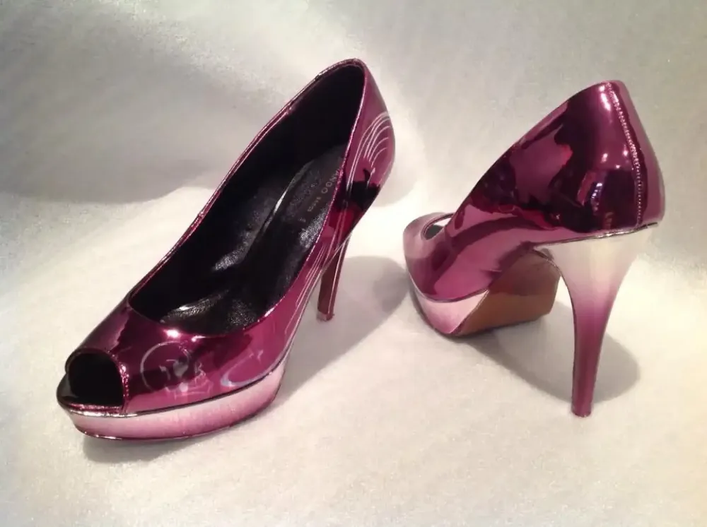 Escarpins chrome – Déco violet dégradé 16