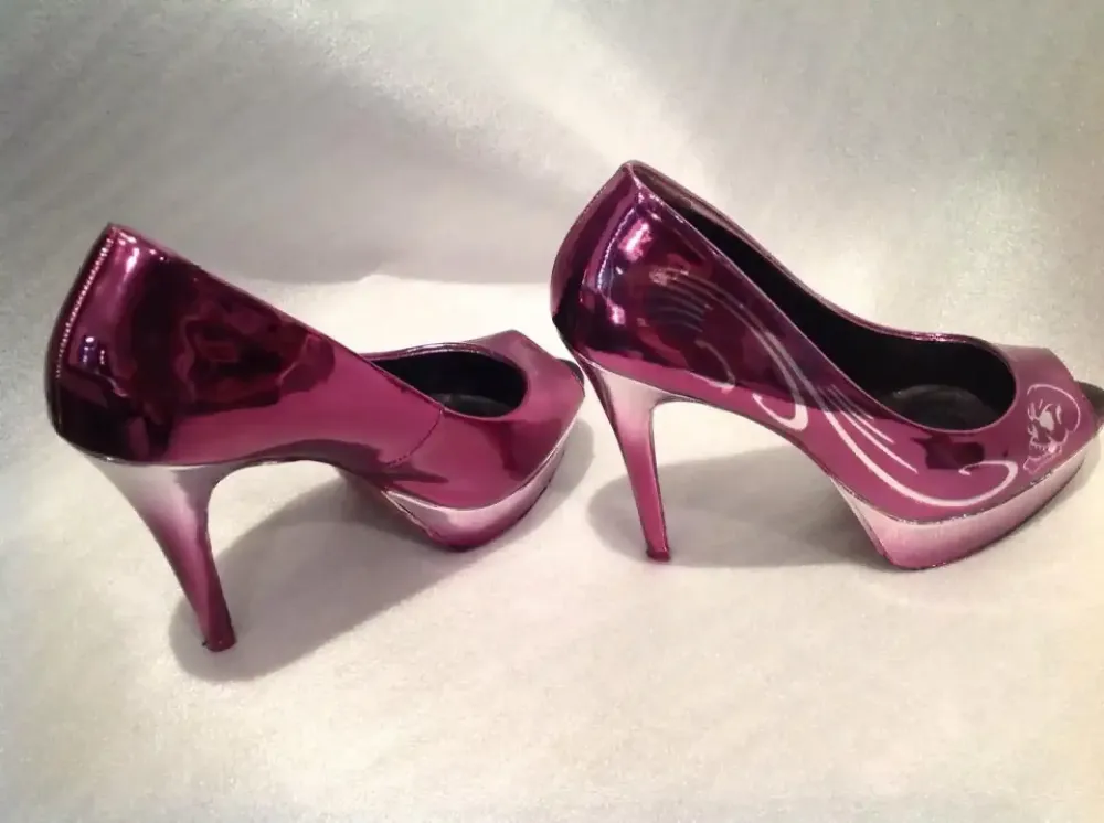 Escarpins chrome – Déco violet dégradé 13