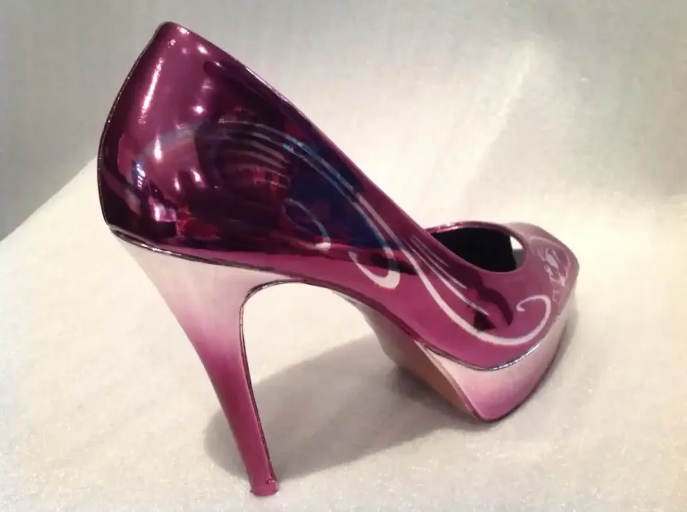 Escarpins chrome – Déco violet dégradé 12