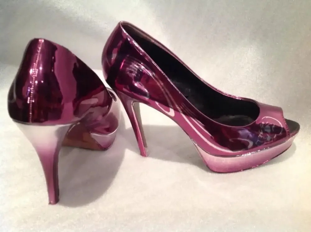 Escarpins chrome – Déco violet dégradé 2