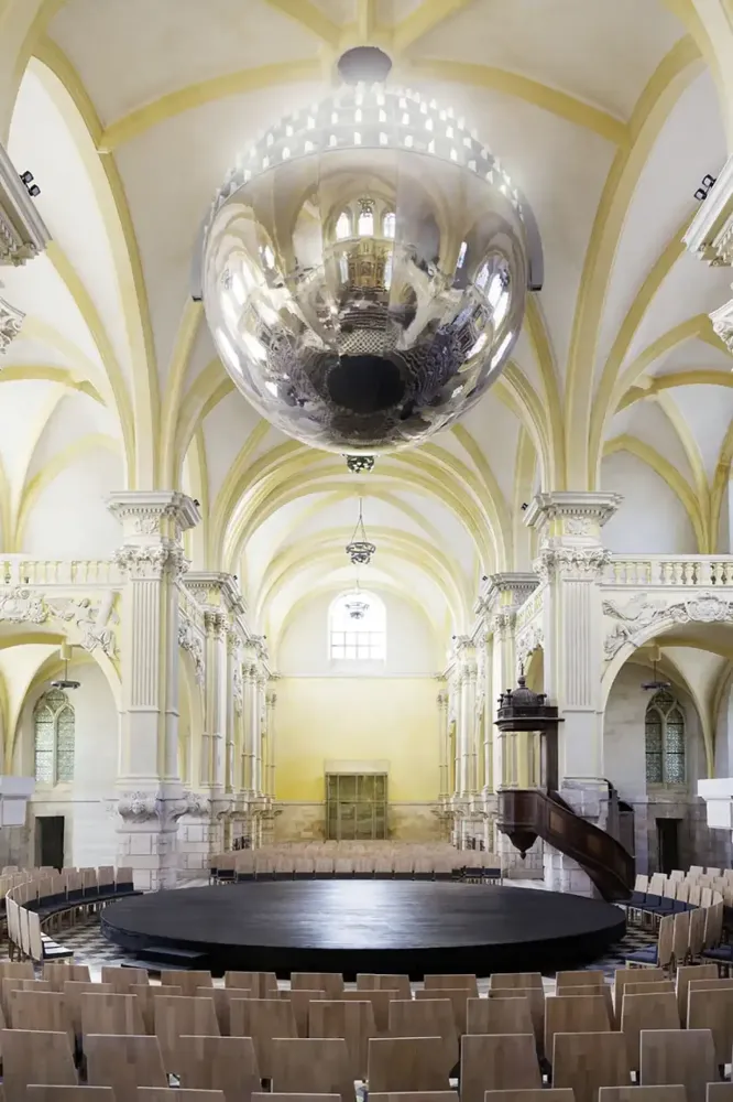 Chromage demi-sphère – Chapelle Corneille, Rouen